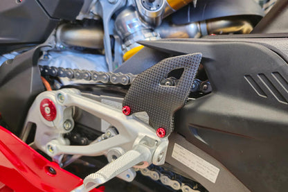 Mat Carbon Heel Protecteurs (2 pcs.) Ducati Panigale V4 (2025+)