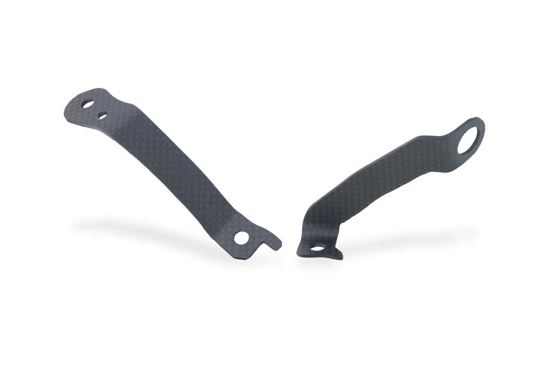 Mat carbon rem- en koppelingsvloeistofreservoir beugels Ducati Panigale V4 Tricolore (2025+)