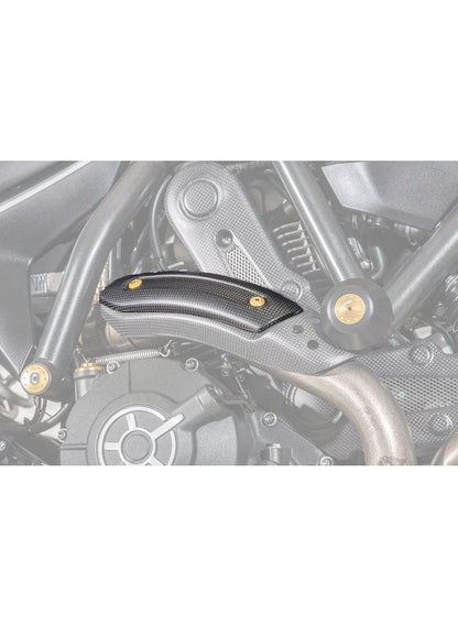 Garde à chaleur du feu d'échappement Ducati - Matt Carbon Ducati Scrambler Classic (2015-2018)