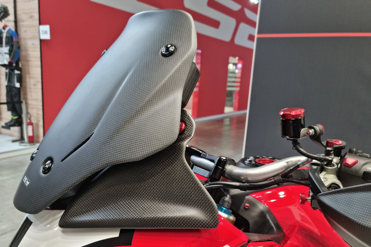Luchtgeleiders mat carbon Ducati Multistrada V4 S (2021+) zijaanzicht