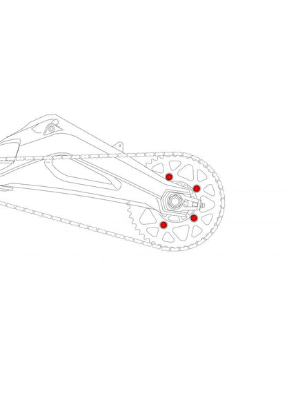 Achtertandwielenset (5 st.) Ducati Monster V2 (2026+)