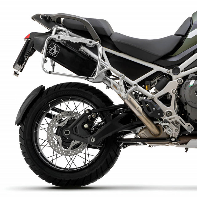 Arrow Veloce Aluminium Dark uitlaat – Triumph Tiger 1200 (2025+) Euro5+