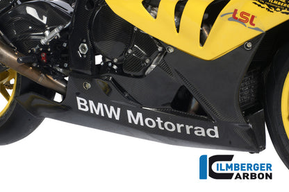 Carbon BellyPan Racing 1-pièce (utilisation avec échappement de course) BMW S1000RR RACING (2009-2011)