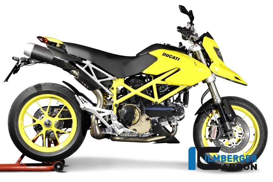 Hitteschild carbon voor originele uitlaat Ducati Hypermotard 1100 EVO SP (2010-2012)