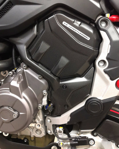 VERKOCHT_FullSix Carbon Voortandwielcover – Ducati Multistrada V4 (alle jaren) – (gebruikt)