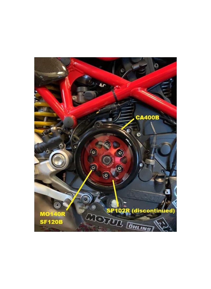 Transparant koppelingsdeksel 'Clear' voor Ducati Hypermotard 1100 EVO (2010-2012)