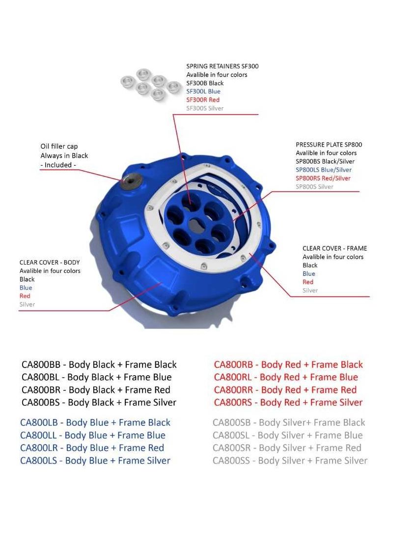 Transparant koppelingsdeksel Clear Clutch BMW S 1000 RR Circuit (2017+)