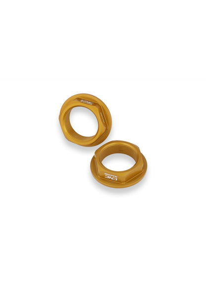 Rear axle nut set - black red gold silver