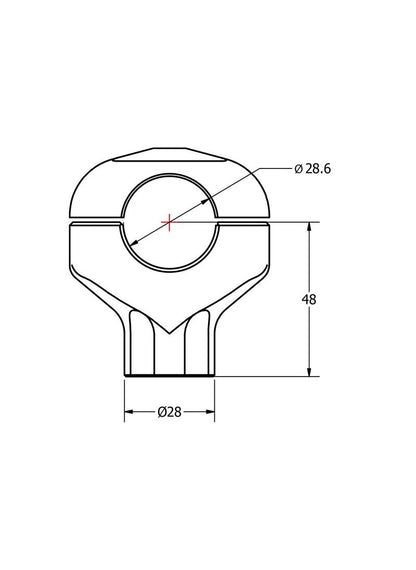 CNC Racing universele riserset hoogte 48mm Kawasaki Z1100 (2026+)