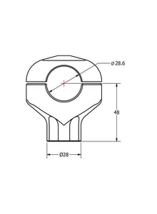 CNC Racing universele riserset hoogte 48mm Ducati Hypermotard 1100S (2007-2009)