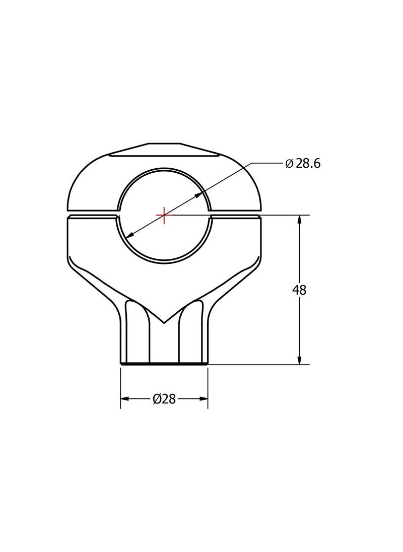 CNC Racing universele riserset hoogte 48mm BMW R12 (2024+)