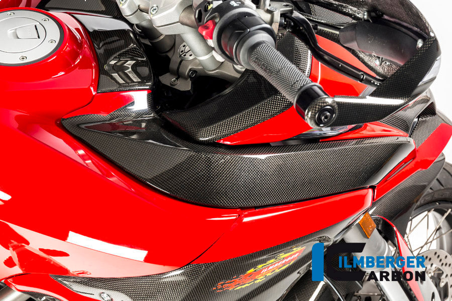 Tank en Luchtinlaat cover rechts glanzend carbon Ducati Multistrada 950 (2017-2018)