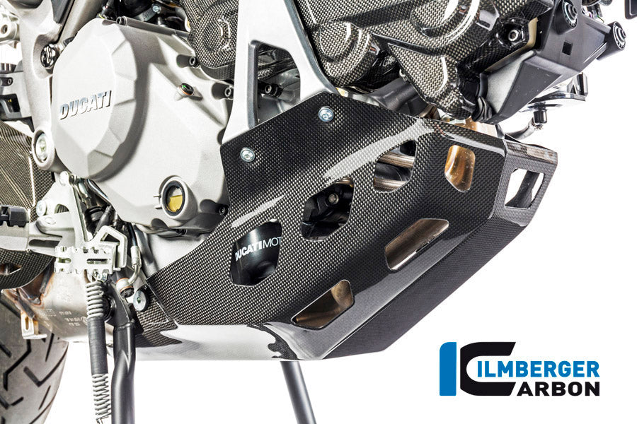 Motorblok beschermer (bellypan) glanzend carbon Ducati Multistrada 950S (2019-2021)