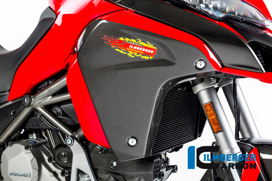 Zijkuip paneel rechts glanzend carbon Ducati Multistrada 950 (2017-2018)