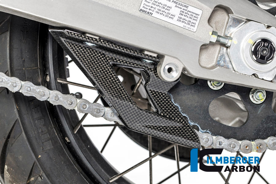 Chain Guard (Shark Fin) glanzend carbon Ducati Multistrada Enduro 1260 (2019-2021)
