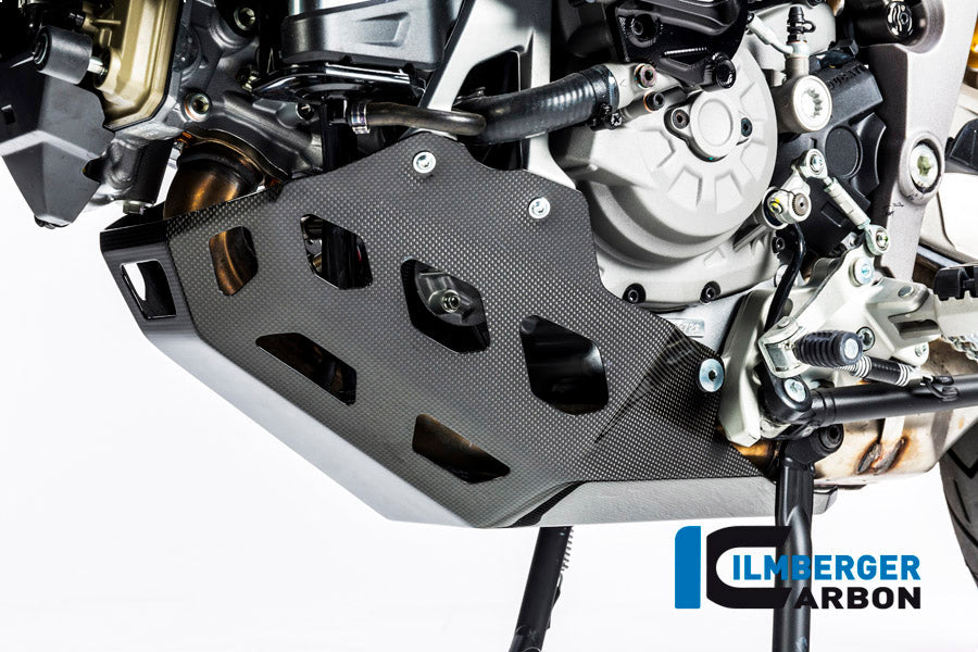 Motorblok beschermer (bellypan) glanzend carbon Ducati Multistrada 950 (2017-2018)