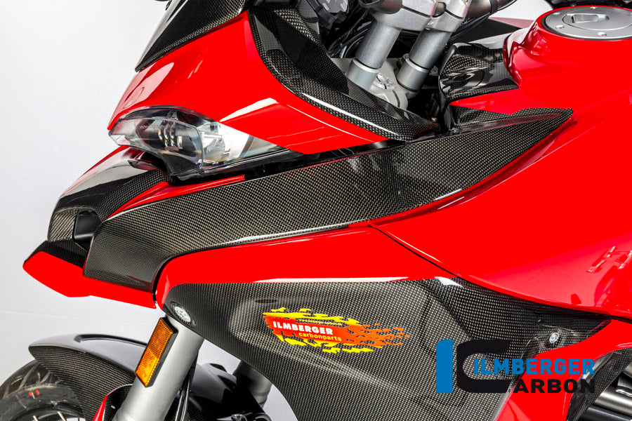 Tank en Luchtinlaat cover links glanzend carbon Ducati Multistrada 950 (2019-2021)
