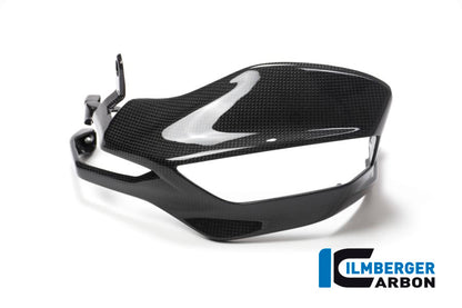 Protège-mains avec points de montage pour clignotants gauche en carbone brillant Ducati Multistrada Enduro Pro 1260 (2019)