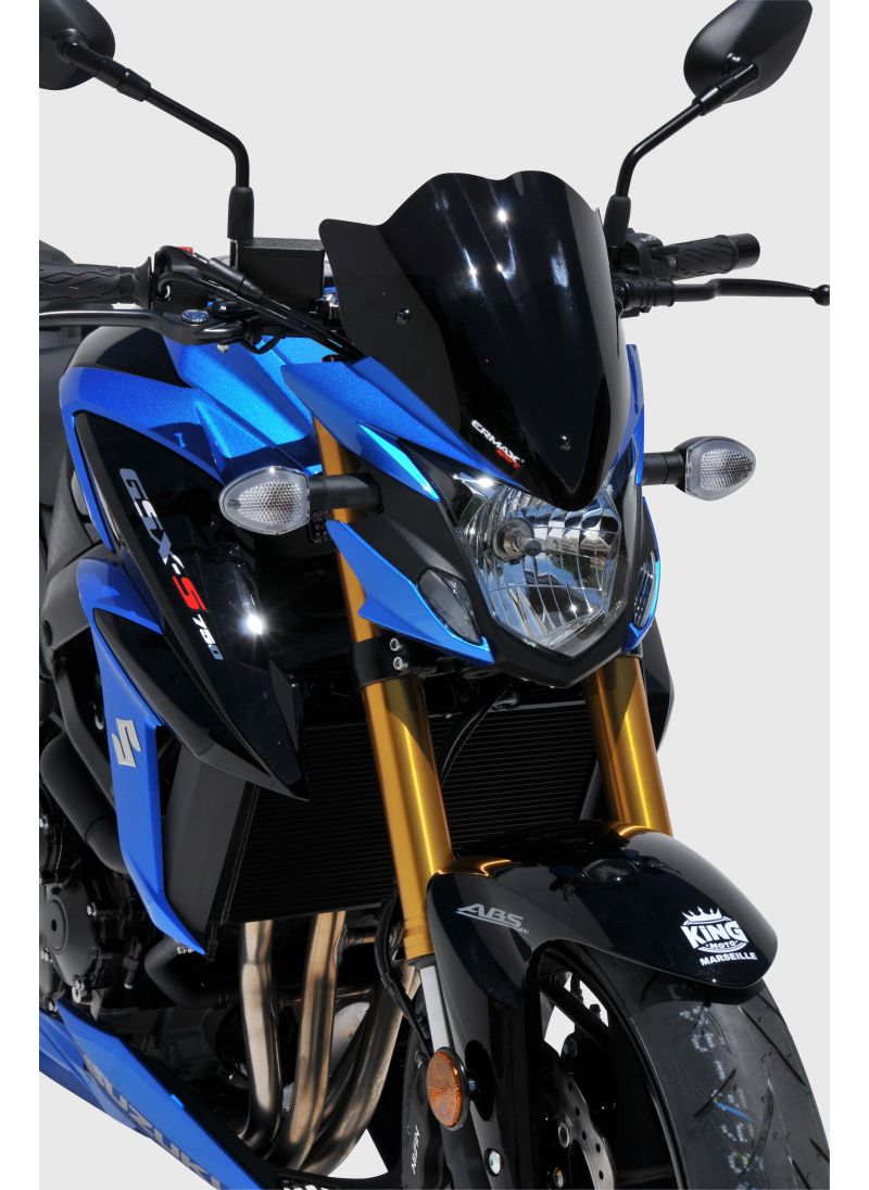 Ermax Sport flyscreen windshield 30cm GSX-S750 2017+ (incl. installation kit)