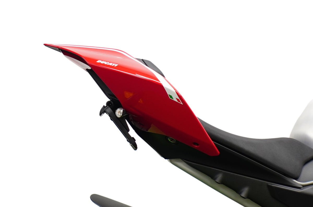 Verstelbare kentekenplaathouder incl. knipperlichten Evotech - Ducati Panigale V4 SP (2021 - 2024)