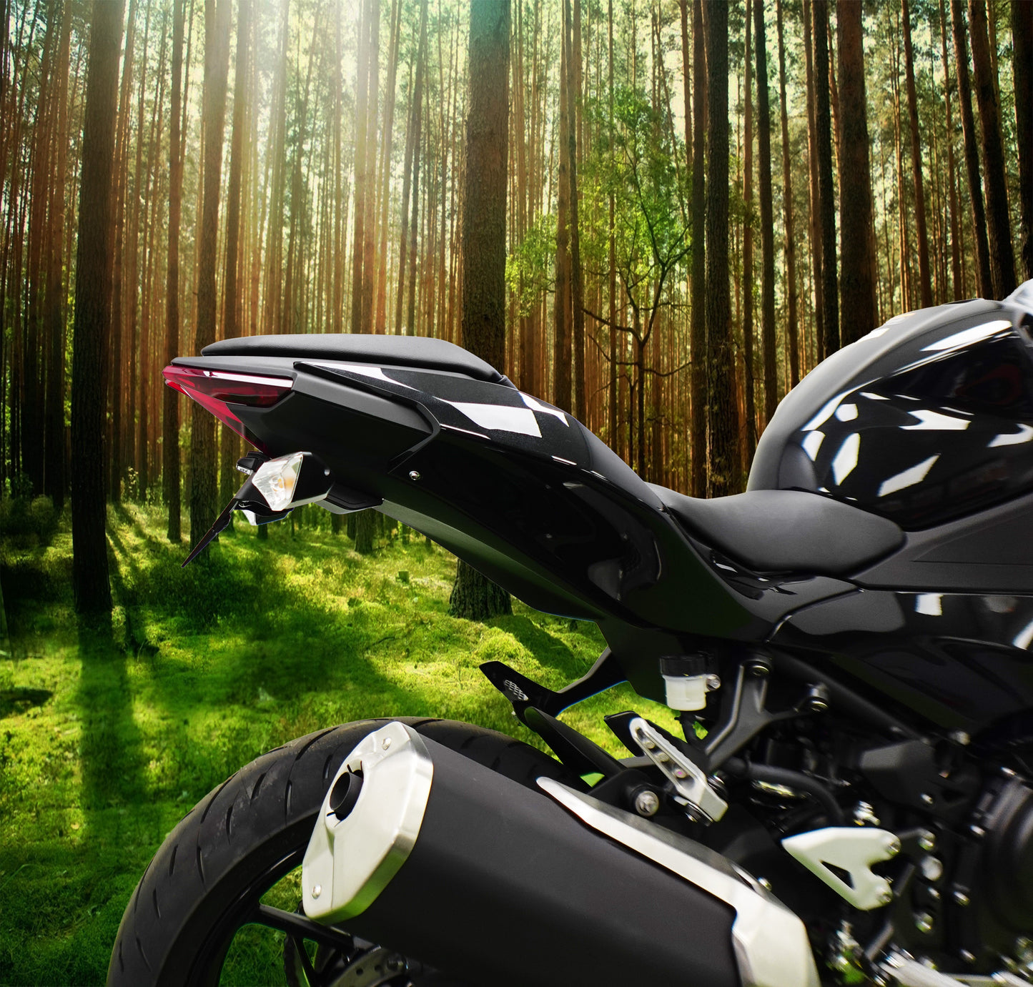 Evotech Kawasaki Z500 Kentekenplaathouder (2024+)