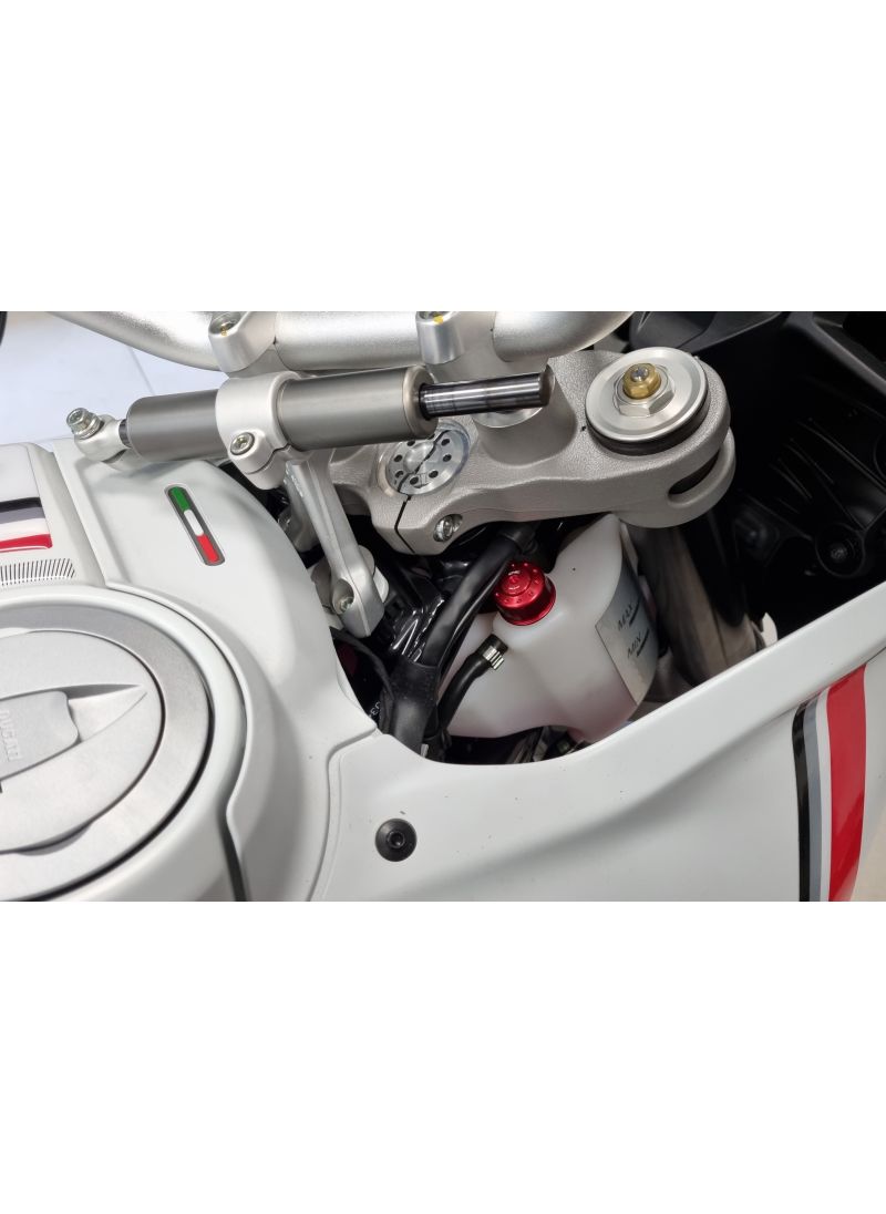 Carbon remvloeistof reservoir 25ml met aluminium deksel Ducati Hypermotard 950 RVE (2020-2025)