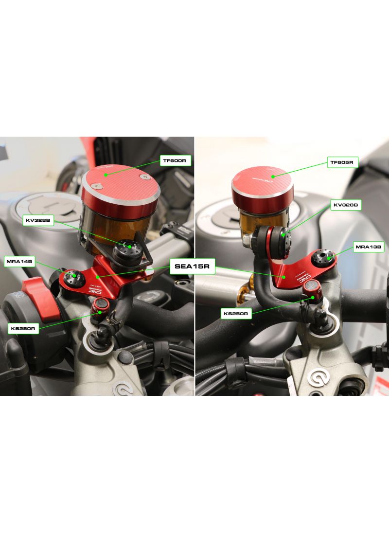 Remvloeistof Reservoir Steunen Set (2 st.) (2 pcs.) Ducati Monster V2 (2026+)