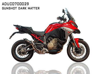 QD slip-on uitlaat met decat (Racing) Gunshot Dark Matter Ducati Multistrada V4 S 2025+