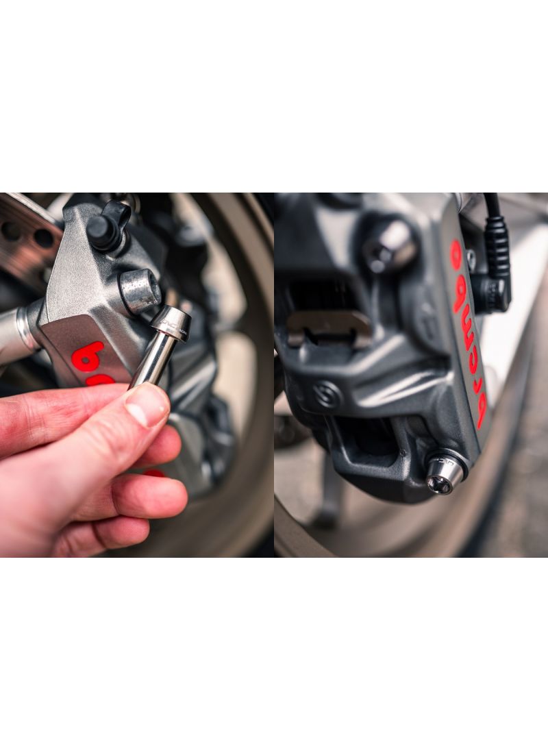 Screws Front brake caliper set M10x1.25x60 (2 pcs) - Titanium