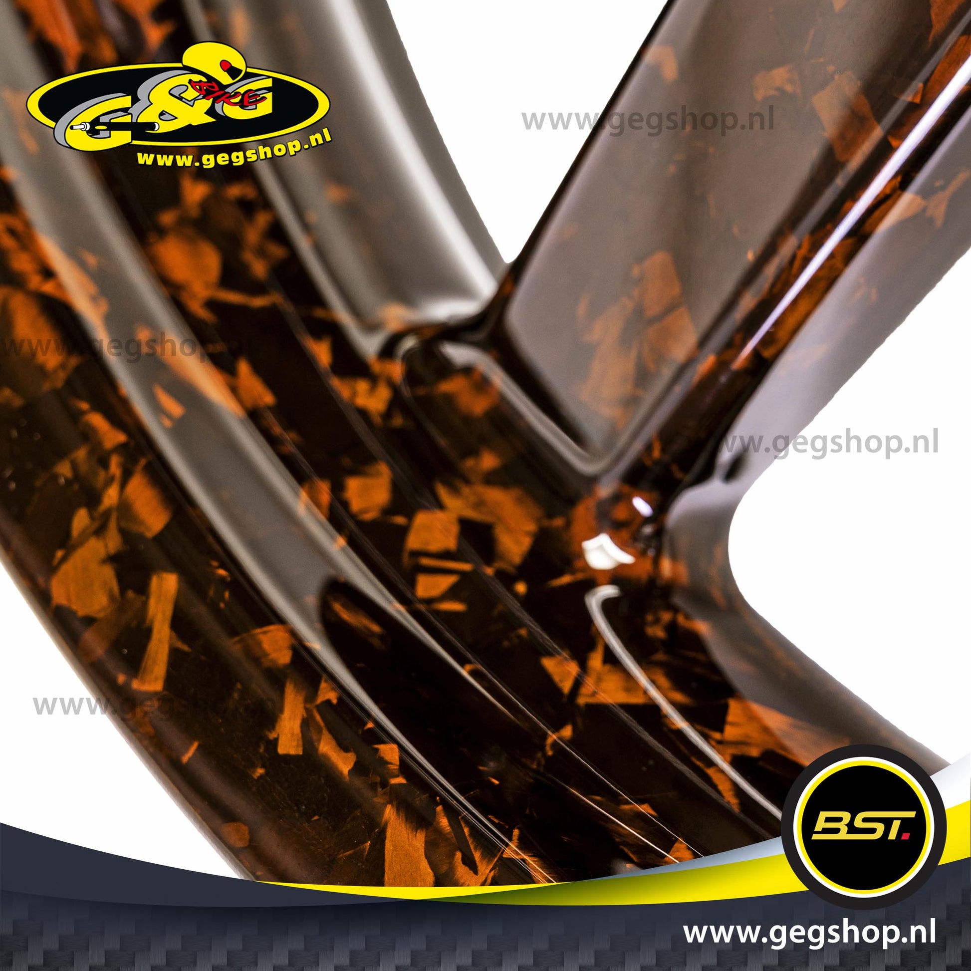 BST Twin TEK 6x17'' carbon achtervelg voor Harley Davidson FXD Super Glide (2008-2010)