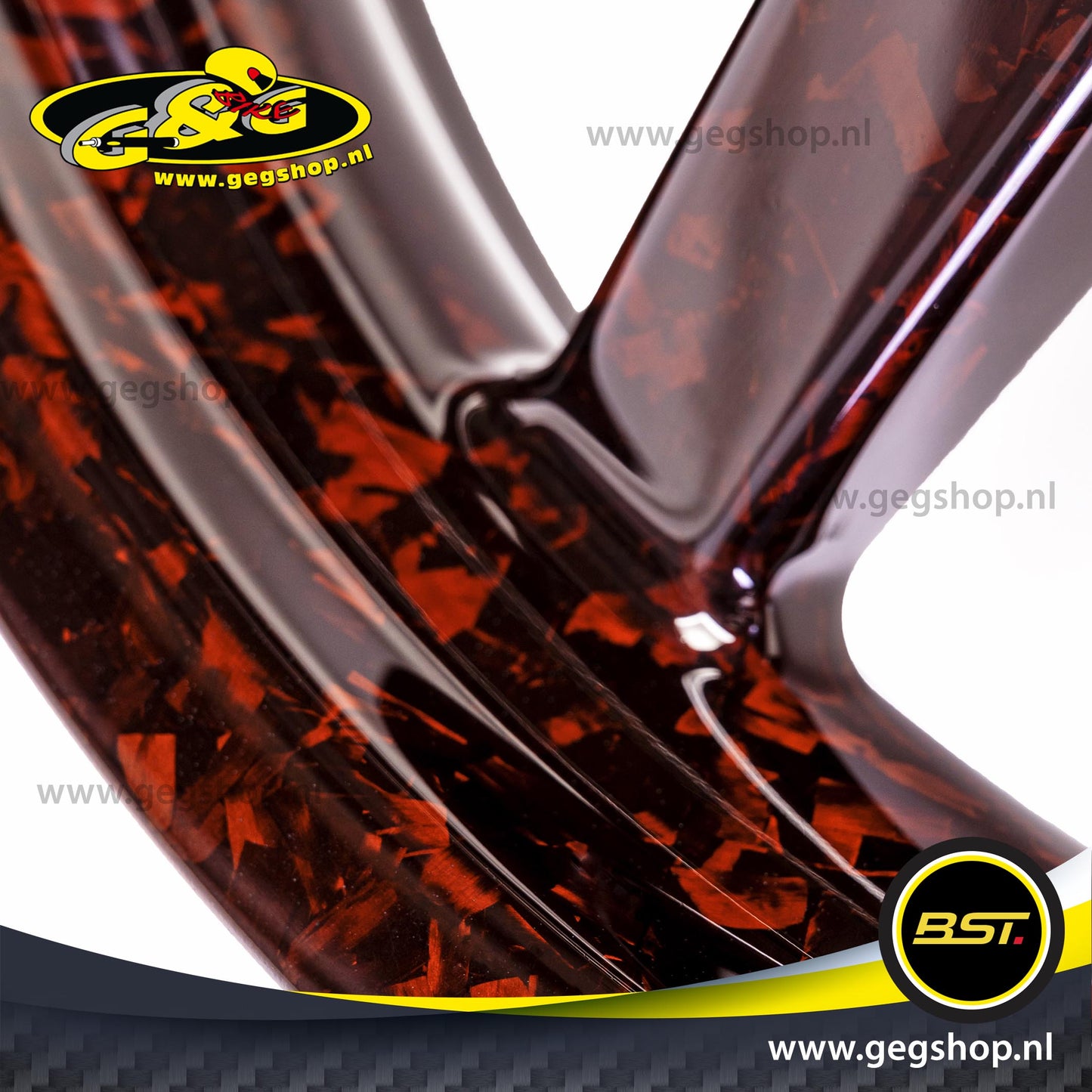 BST Twin TEK 6x17'' carbon achtervelg voor Harley Davidson XL883C Sportster 883 Custom (2008-2009)