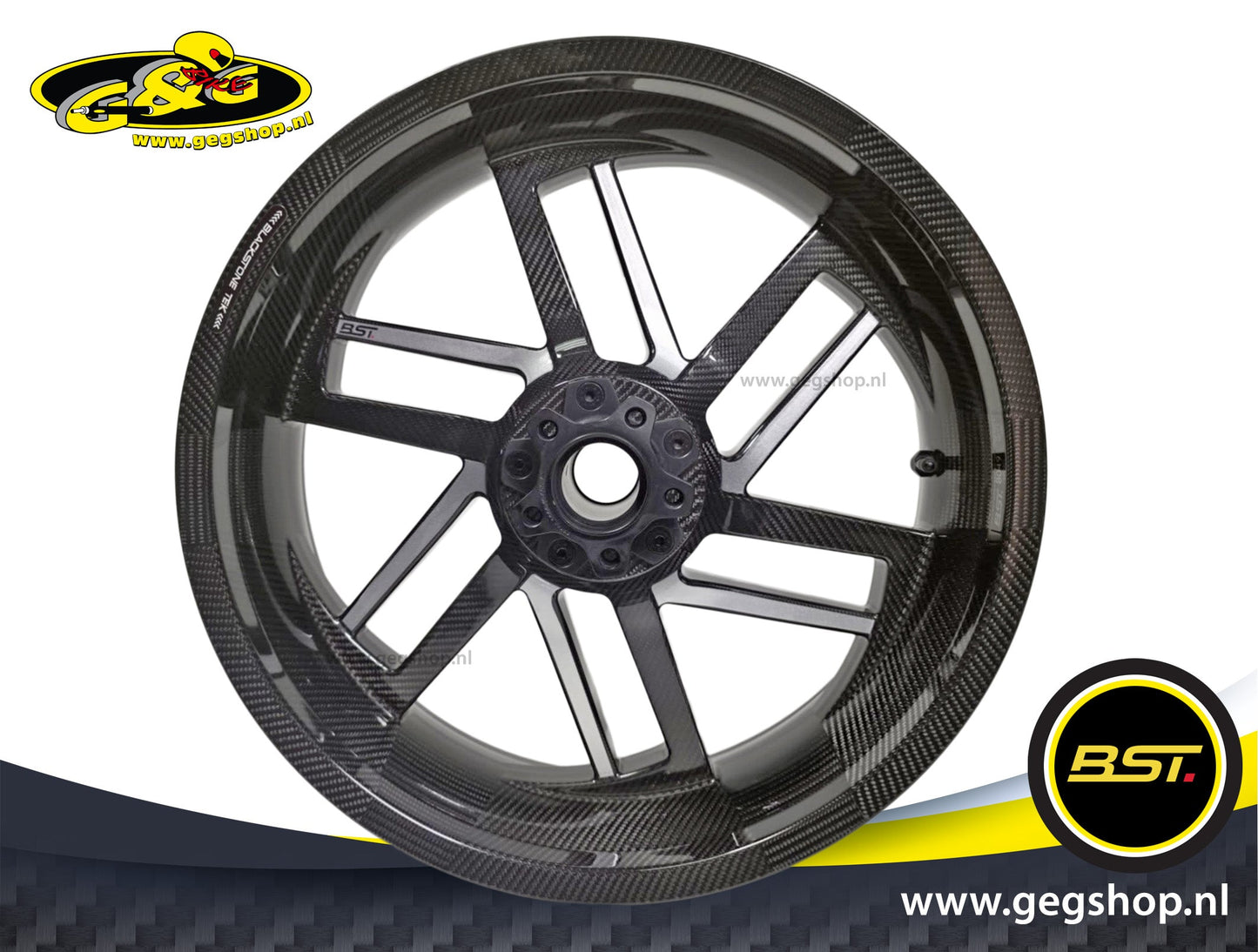 BST Reaper TEK 5.5x18'' carbon achtervelg voor Harley Davidson XL1200NS Iron 1200 (2018-2019)