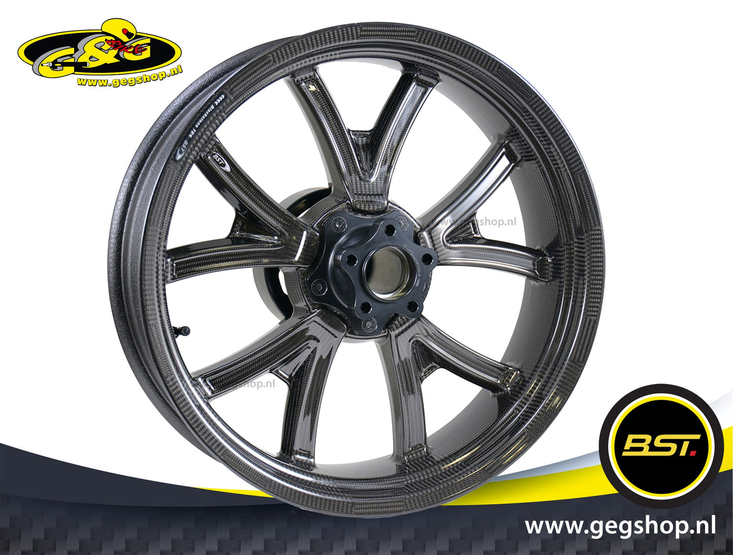 BST Torque TEK 4.5x17'' carbon achtervelg voor Harley Davidson VRSCX V-Rod Screamin Eagle Tribute (2007)