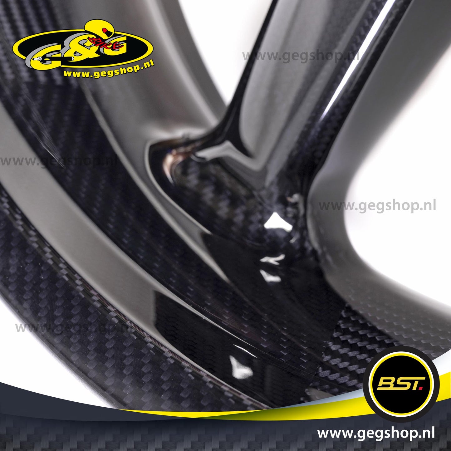 BST Twin TEK 3.5x17" carbon voorvelg voor Harley Davidson FLSTF Fat Boy (2007-2008)