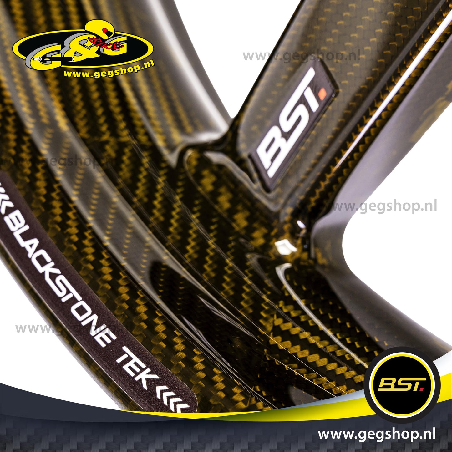 BST Twin TEK 3.5x17" carbon voorvelg voor Harley Davidson FXD Super Glide (2008-2010)