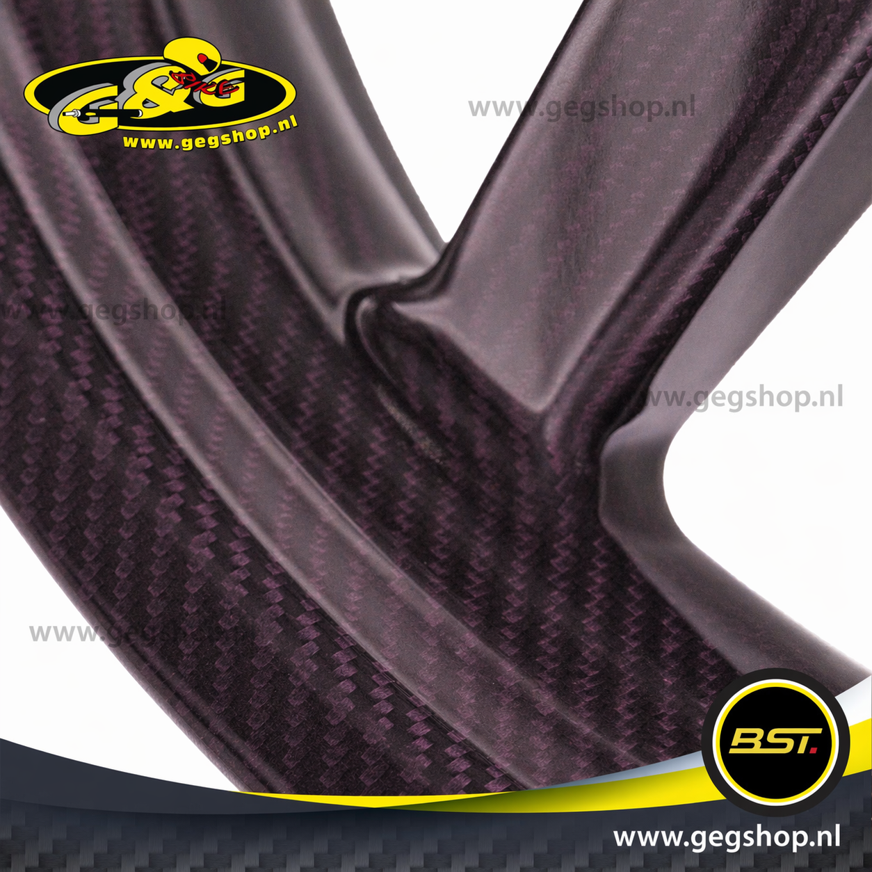 BST Twin TEK 6x17'' carbon achtervelg voor Harley Davidson VRSCB V-Rod (2004-2005)