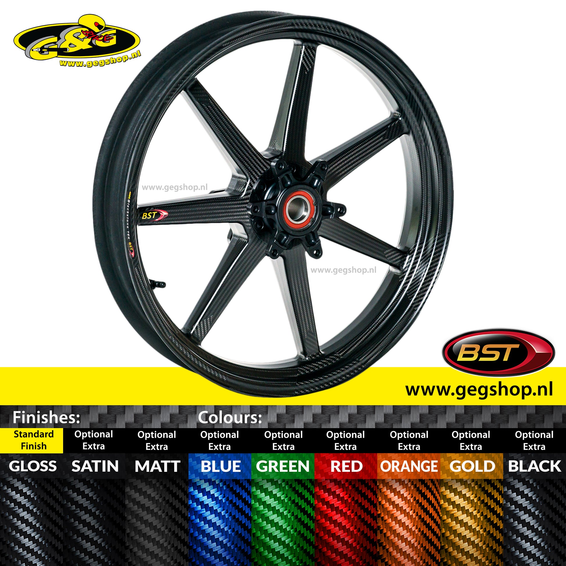 BST Torque TEK 4.5x17'' carbon achtervelg voor Harley Davidson FLHTCU Electra Glide Classic (2009-2013)