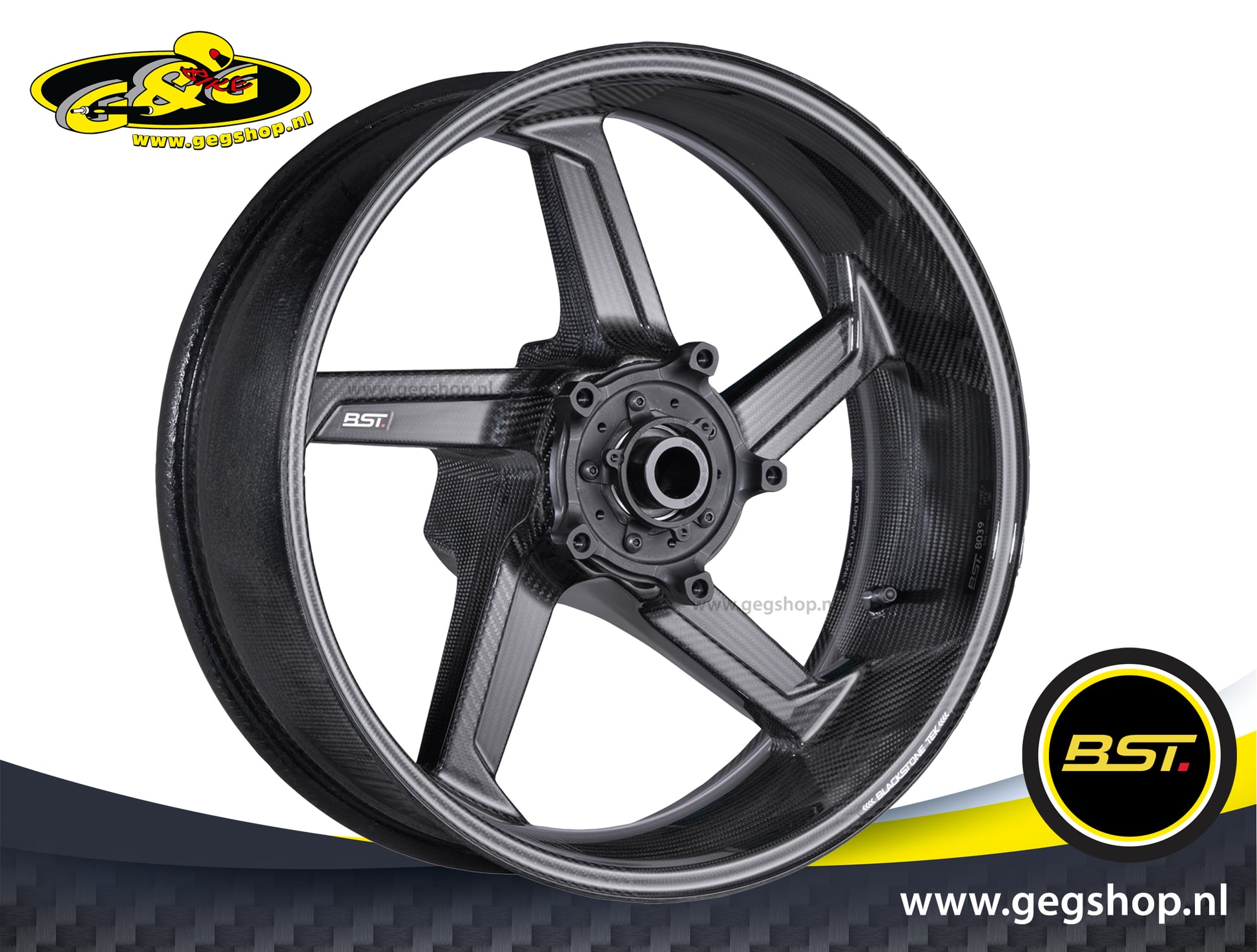 BST Star TEK voorvelg carbon 3,5 x 17" M 1000 R (2023-2024)
