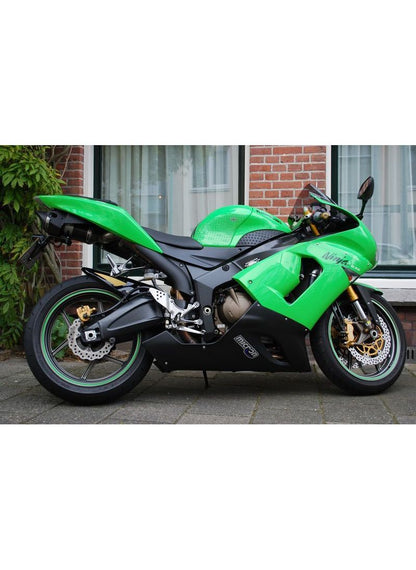 G&G Big Oval Spol-On Échappement Kawasaki ZX6R Ninja 2005-2006