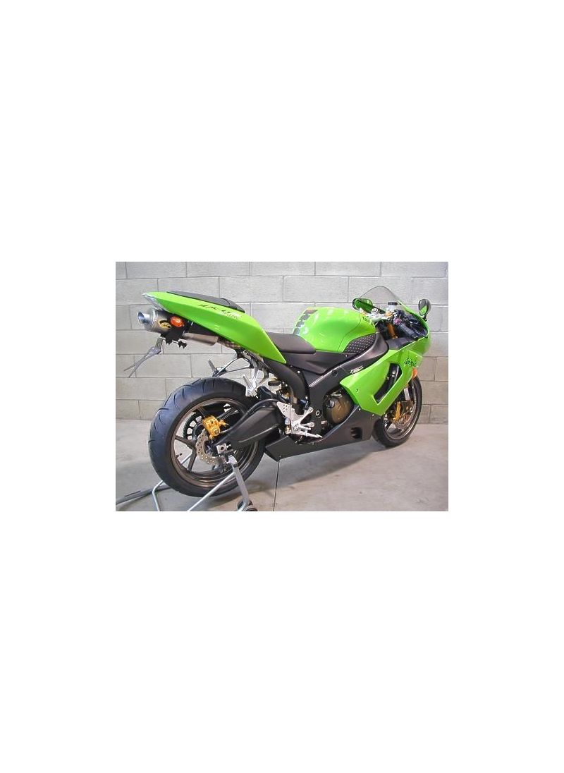 G&G Big Oval Spol-On Échappement Kawasaki ZX6R Ninja 2005-2006
