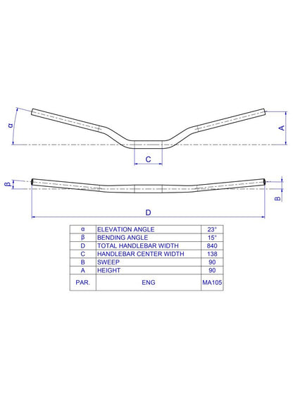 Fatbar stuur 22-29mm universeel CNC Racing Kawasaki Z1100 SE (2026+)