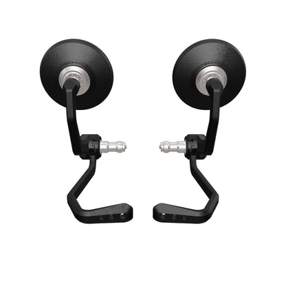 Bar End Spiegels (Retro) incl. Rem- en Koppelingshendel Beschermer Set Evotech - Ducati Monster V2+ (Plus) (2026+)