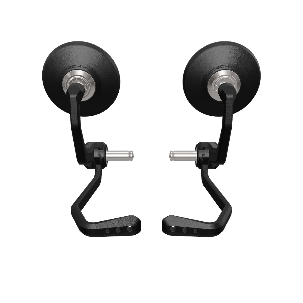 Bar End Spiegels (Retro) incl. Rem- en Koppelingshendel Beschermer Set Evotech - Ducati Streetfighter V4 (2020 - 2024)