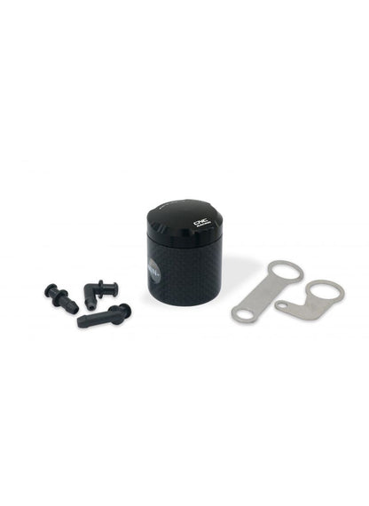 Carbon 12ml (achter)rem of koppeling vloeistof reservoir met aluminium deksel Kawasaki Z650 (2026+)