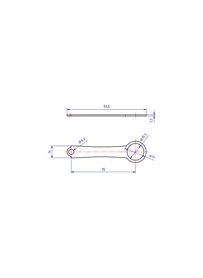 Universal Brake Fluid Reservoir Installation Bracket 6mm hole