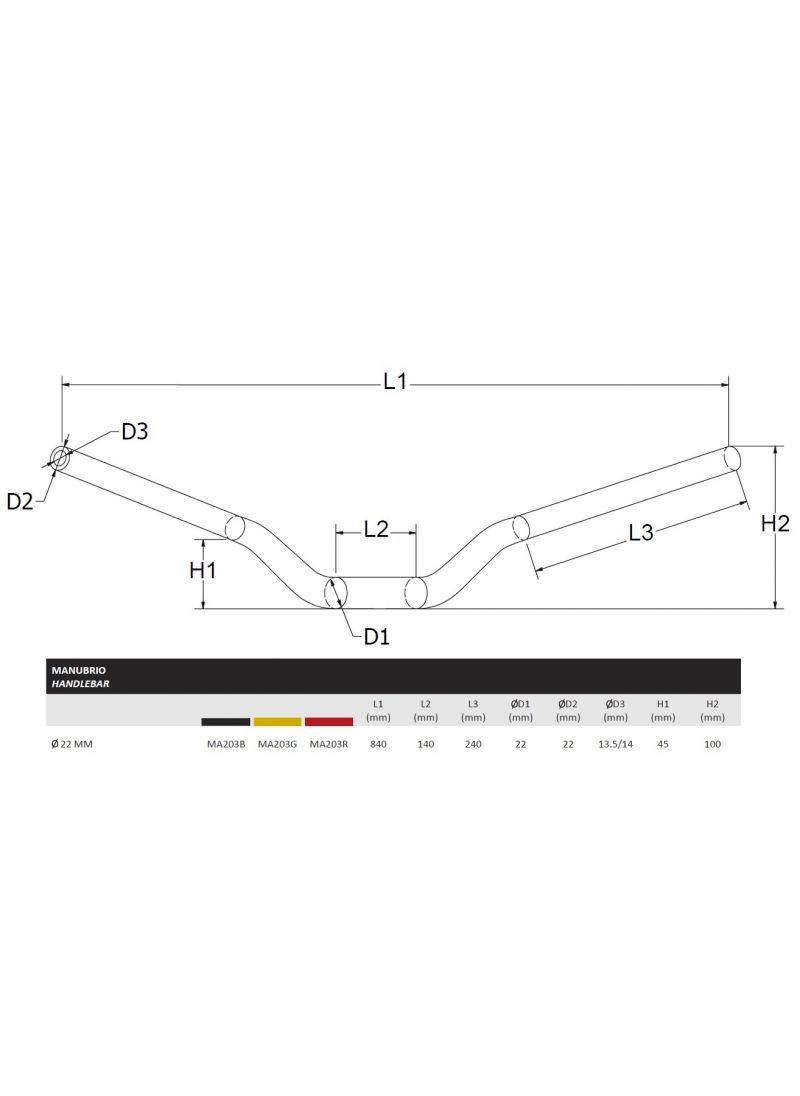 Handlebar 22mm CNC Racing Kawasaki Z900 (2025+)