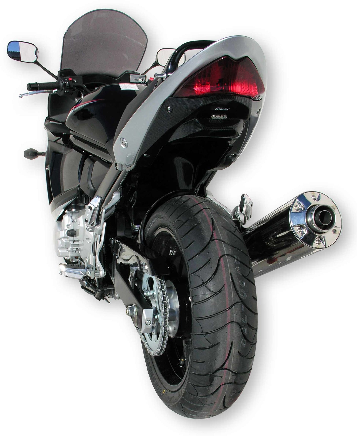 Ermax undertail voor Suzuki GSX650F 2008-2016 afgebeeld zonder kentekenplaathouder, in carbonlook
