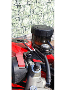 Remvloeistof koppeling vloeistof reservoir steunenset (2 st. ) mat carbon Ducati Streetfighter V4S (2025+)